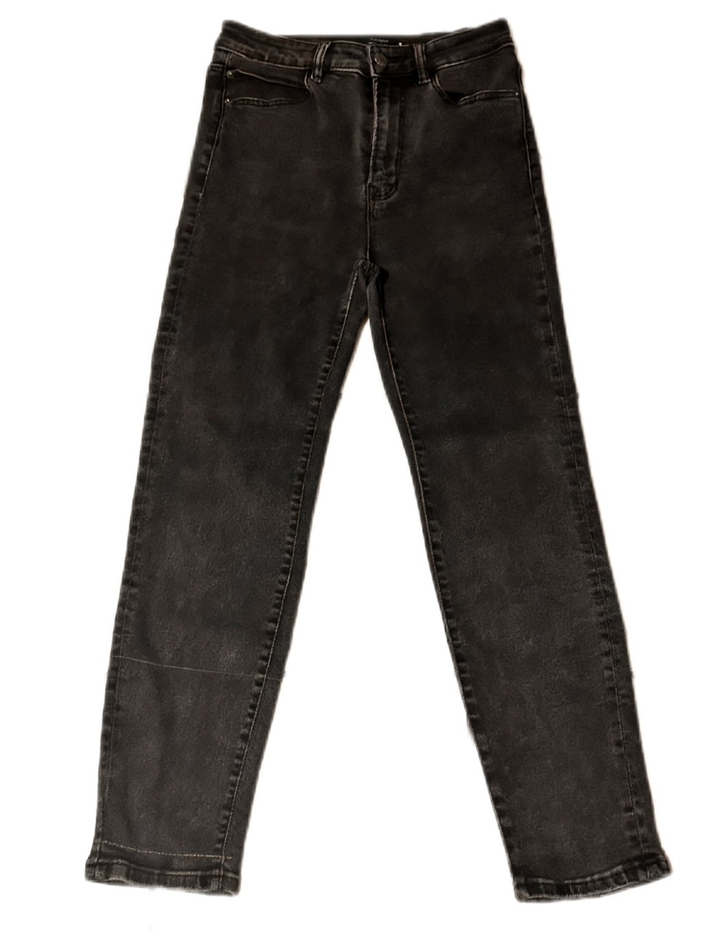 Stradivarius Black Straight-Leg Jeans
